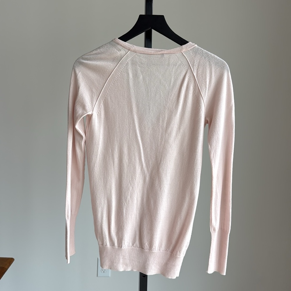 J.Crew 100% wool baby pink cardigan sweater - Picture 3 of 3